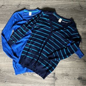 Lot of two Faded Glory cardigans size small (4-6)